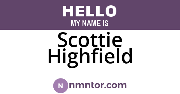 Scottie Highfield