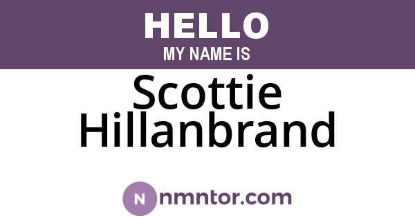 Scottie Hillanbrand