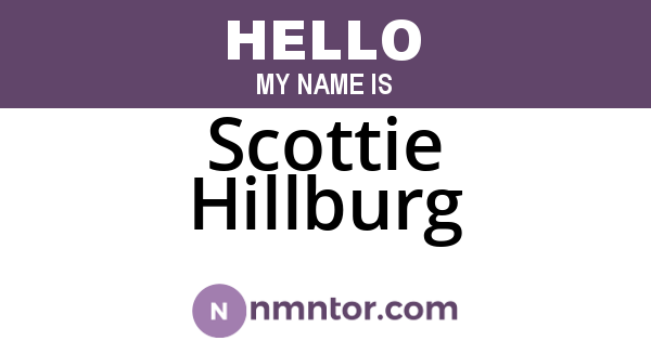 Scottie Hillburg