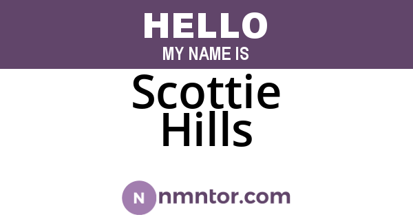Scottie Hills