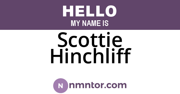 Scottie Hinchliff