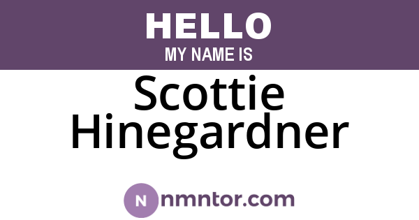 Scottie Hinegardner