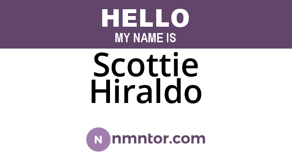 Scottie Hiraldo