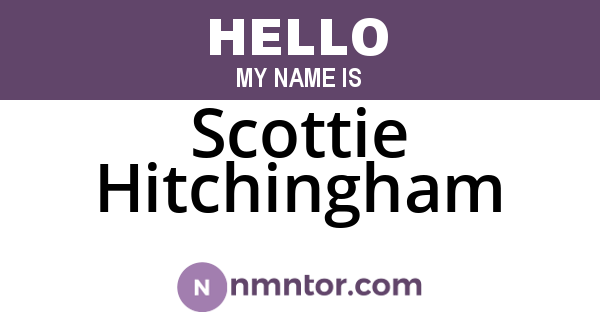 Scottie Hitchingham