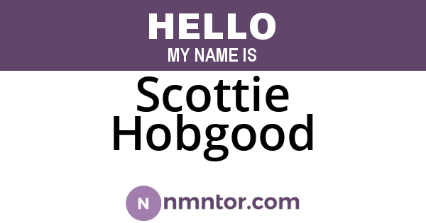 Scottie Hobgood
