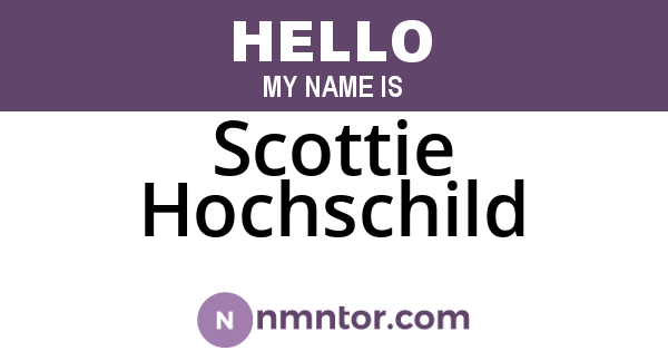 Scottie Hochschild