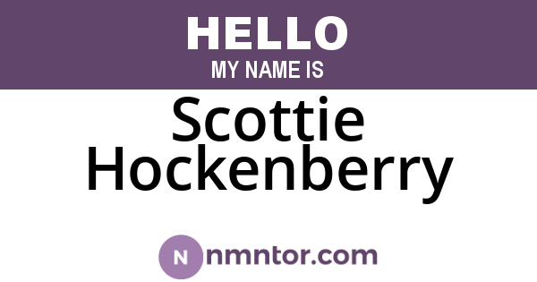 Scottie Hockenberry