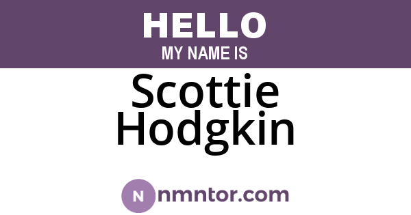 Scottie Hodgkin