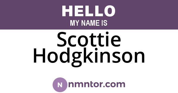 Scottie Hodgkinson