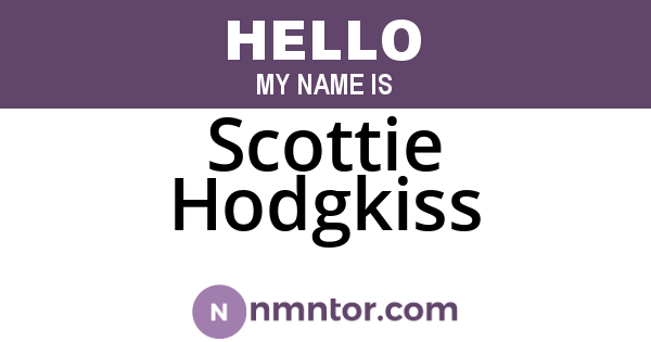 Scottie Hodgkiss