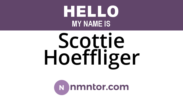 Scottie Hoeffliger