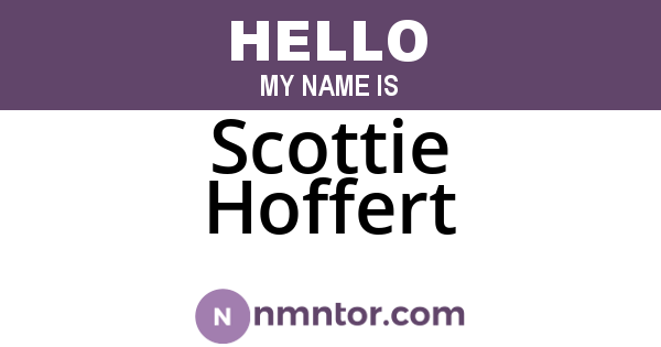 Scottie Hoffert
