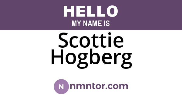 Scottie Hogberg