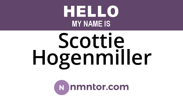 Scottie Hogenmiller