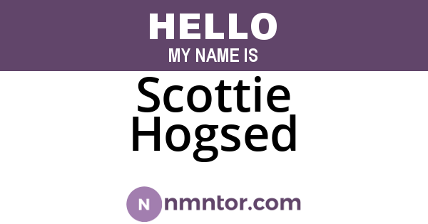 Scottie Hogsed