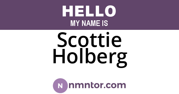 Scottie Holberg