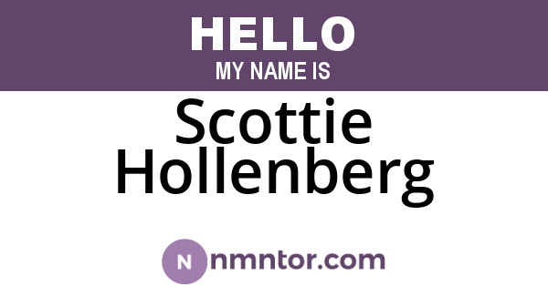 Scottie Hollenberg