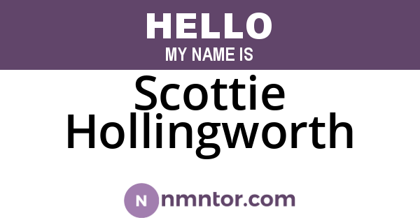 Scottie Hollingworth