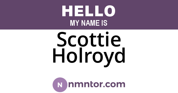 Scottie Holroyd