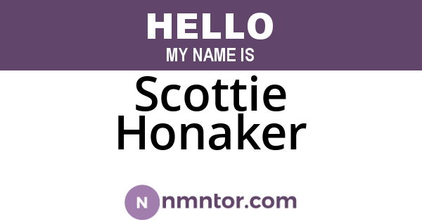 Scottie Honaker