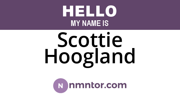 Scottie Hoogland