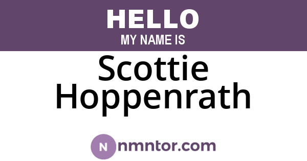 Scottie Hoppenrath