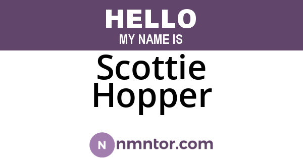 Scottie Hopper