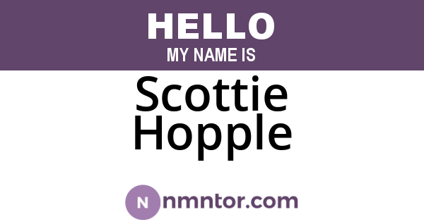 Scottie Hopple