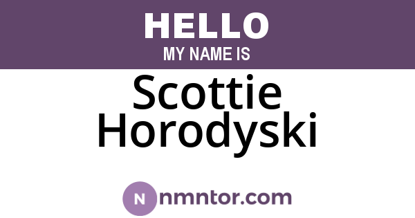 Scottie Horodyski