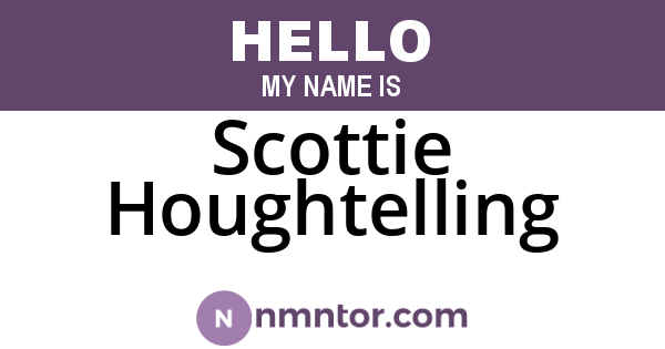 Scottie Houghtelling