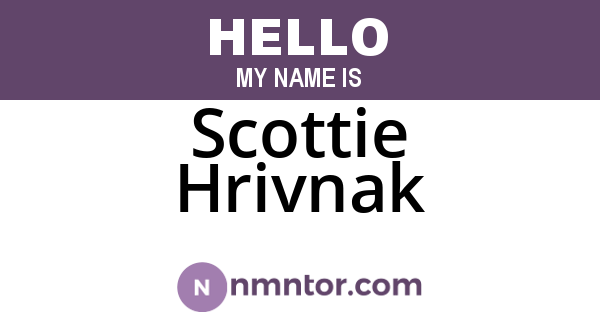 Scottie Hrivnak