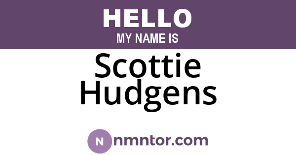 Scottie Hudgens