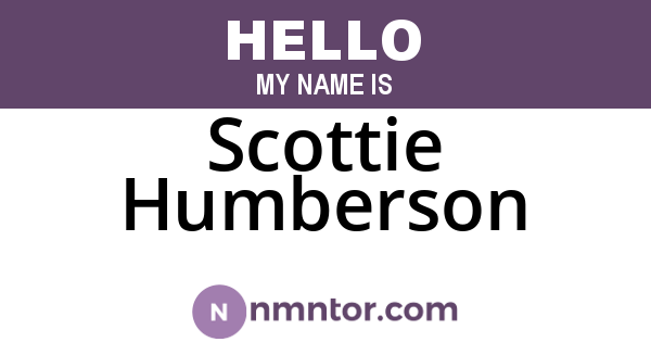 Scottie Humberson