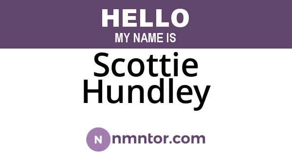 Scottie Hundley
