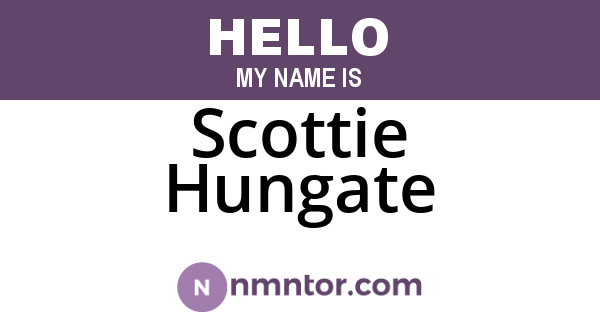 Scottie Hungate