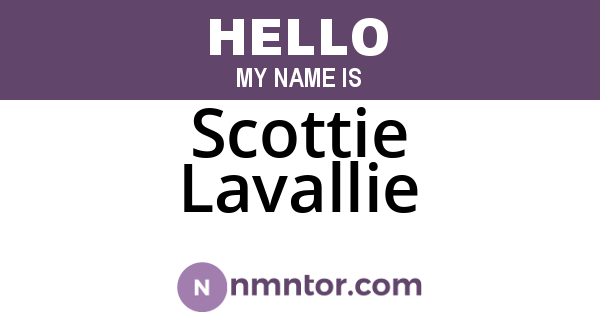 Scottie Lavallie