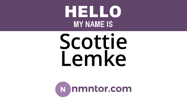 Scottie Lemke
