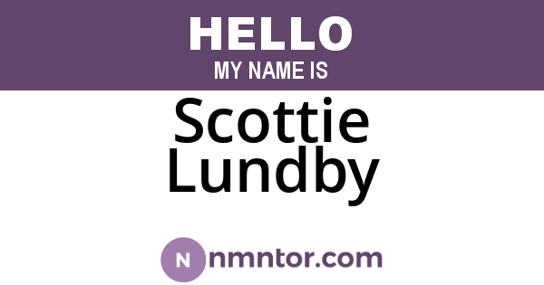 Scottie Lundby