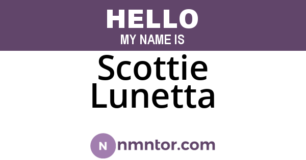 Scottie Lunetta