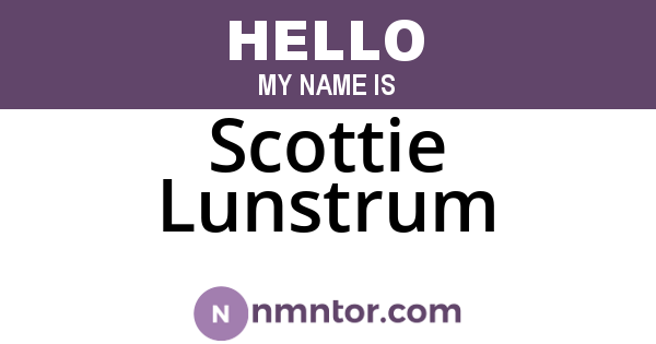 Scottie Lunstrum