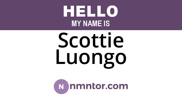 Scottie Luongo
