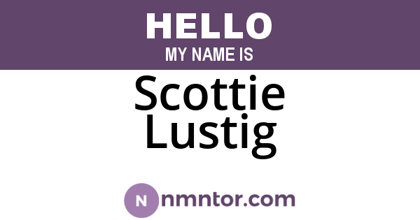 Scottie Lustig