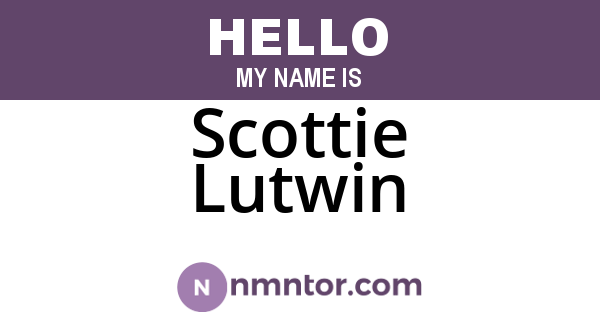 Scottie Lutwin