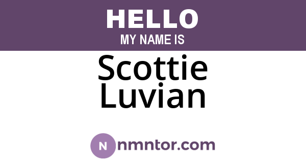 Scottie Luvian