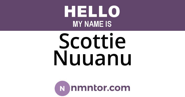 Scottie Nuuanu