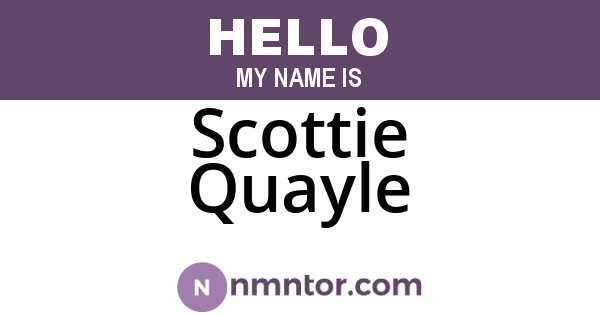 Scottie Quayle