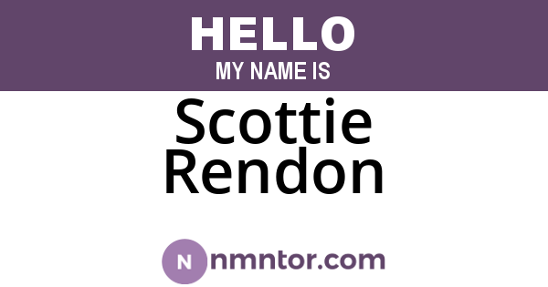 Scottie Rendon