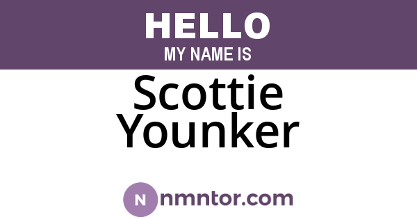 Scottie Younker