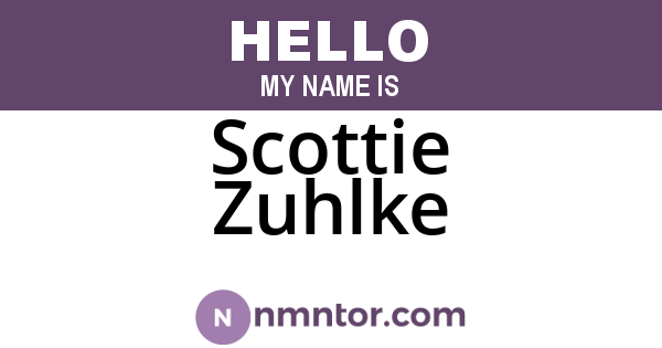 Scottie Zuhlke