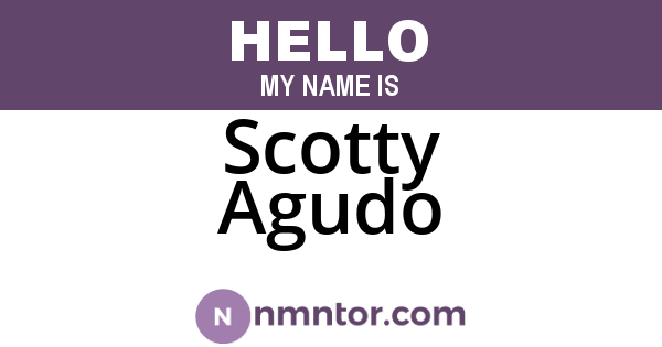 Scotty Agudo
